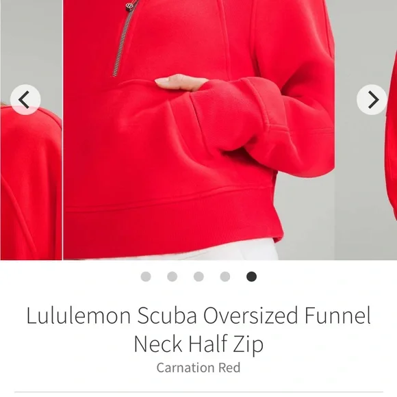 Lululemon Athletica Red Scuba Oversized Hoodie - Picture 2 of 8